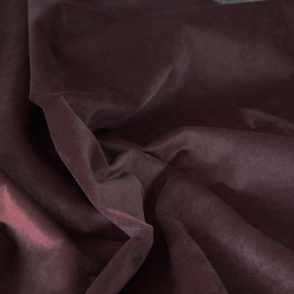 Trinity Silky Flat Water Repellent Velvet In Purple Colour Upholstery Fabric CTR-2188