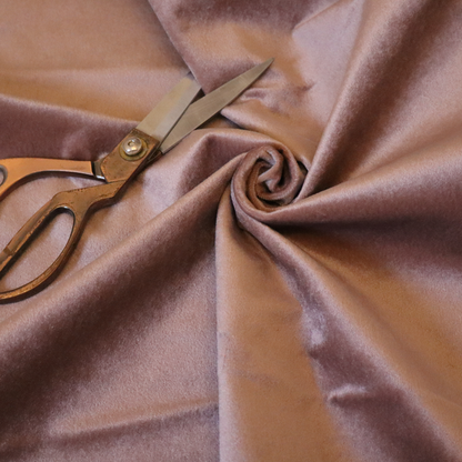 Trinity Silky Flat Water Repellent Velvet In Pink Colour Upholstery Fabric CTR-2189