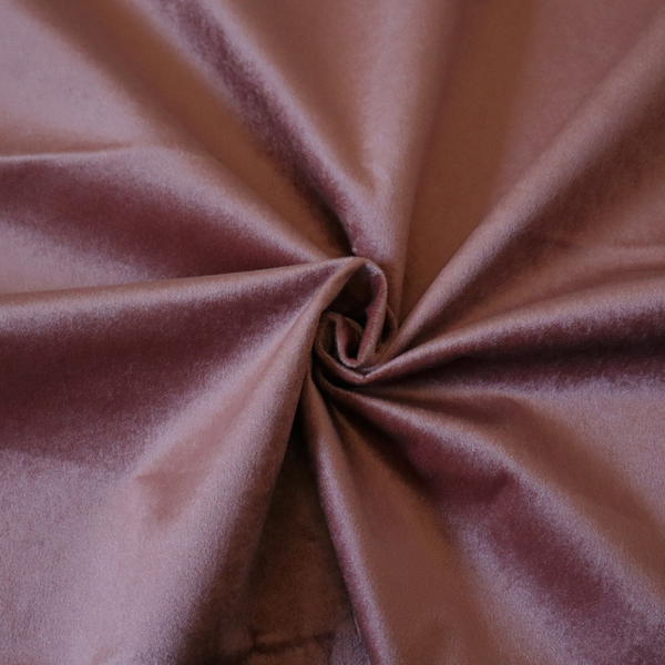 Trinity Silky Flat Water Repellent Velvet In Dusty Pink Colour Upholstery Fabric CTR-2190