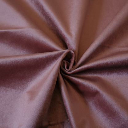 Trinity Silky Flat Water Repellent Velvet In Dusty Pink Colour Upholstery Fabric CTR-2190