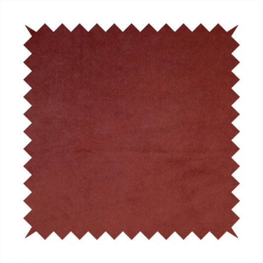 Trinity Silky Flat Water Repellent Velvet In Red Colour Upholstery Fabric CTR-2191