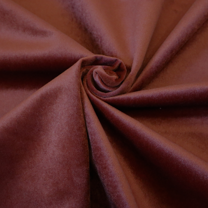 Trinity Silky Flat Water Repellent Velvet In Red Colour Upholstery Fabric CTR-2191