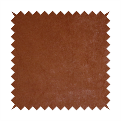 Trinity Silky Flat Water Repellent Velvet In Orange Colour Upholstery Fabric CTR-2192