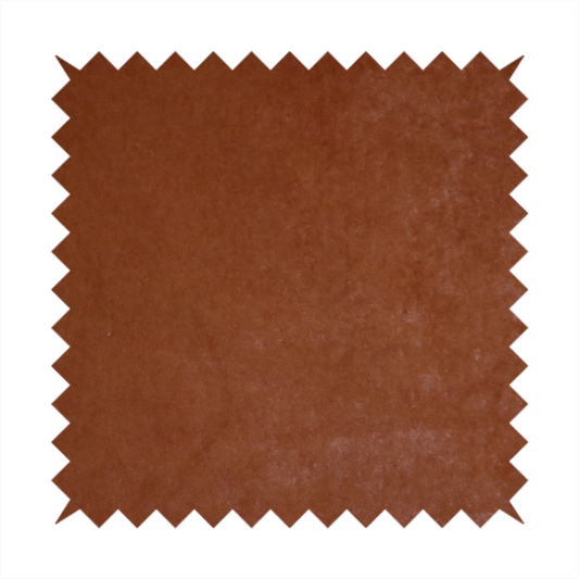 Trinity Silky Flat Water Repellent Velvet In Orange Colour Upholstery Fabric CTR-2192