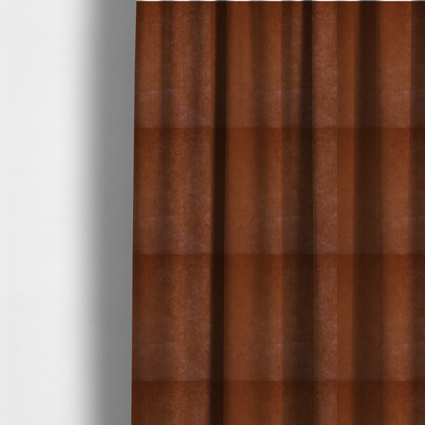 Trinity Silky Flat Water Repellent Velvet In Orange Colour Upholstery Fabric CTR-2192 - Made To Measure Curtains