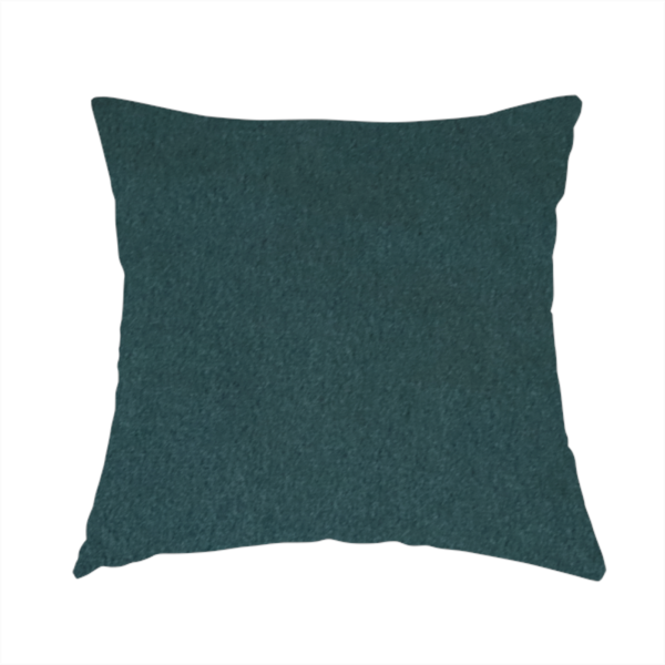 Trinity Silky Flat Water Repellent Velvet In Teal Colour Upholstery Fabric CTR-2193 - Handmade Cushions