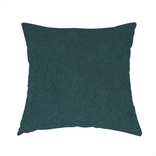 Trinity Silky Flat Water Repellent Velvet In Teal Colour Upholstery Fabric CTR-2193 - Handmade Cushions