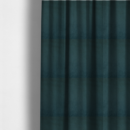 Trinity Silky Flat Water Repellent Velvet In Teal Colour Upholstery Fabric CTR-2193 - Made To Measure Curtains