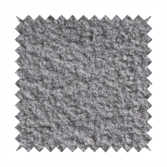Pelican Boucle Weave Textured In Colour Light Grey Upholstery Fabric CTR-2196