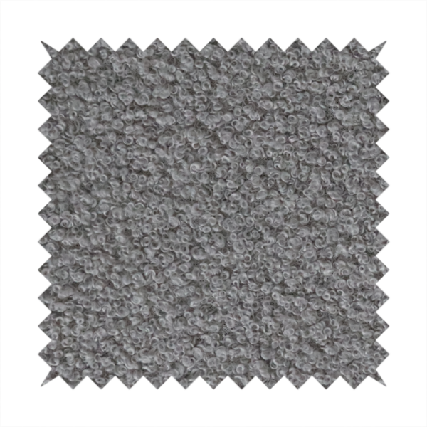 Pelican Boucle Weave Textured In Colour Silver Grey Upholstery Fabric CTR-2197