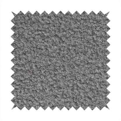 Pelican Boucle Weave Textured In Colour Silver Grey Upholstery Fabric CTR-2197