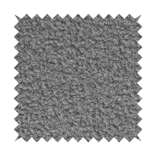 Pelican Boucle Weave Textured In Colour Silver Grey Upholstery Fabric CTR-2197