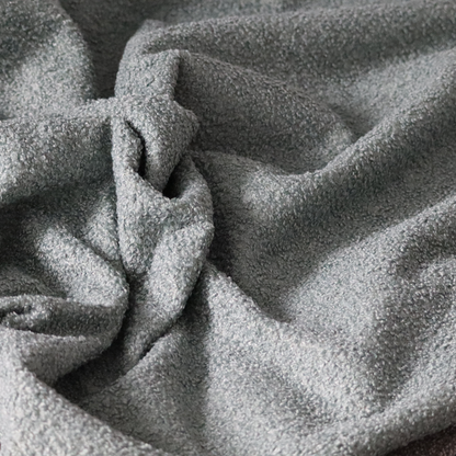 Pelican Boucle Weave Textured In Colour Silver Grey Upholstery Fabric CTR-2197