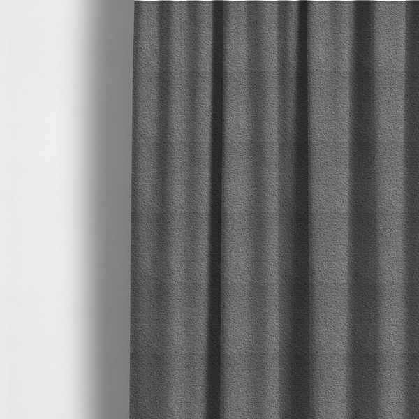 Pelican Boucle Weave Textured In Colour Silver Grey Upholstery Fabric CTR-2197 - Made To Measure Curtains