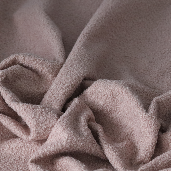 Pelican Boucle Weave Textured In Colour Pink Upholstery Fabric CTR-2198