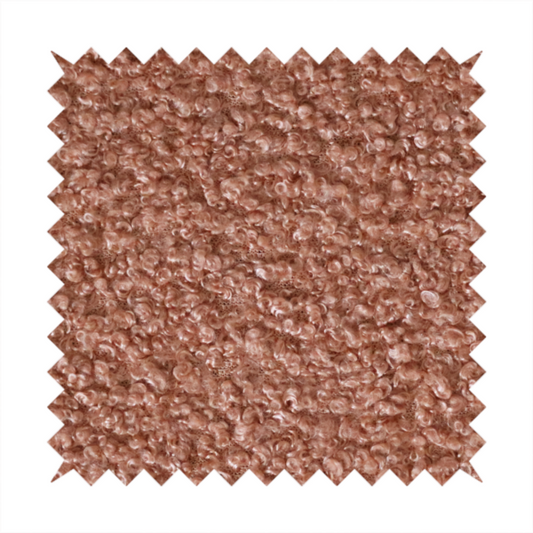 Pelican Boucle Weave Textured In Colour Orange Upholstery Fabric CTR-2199