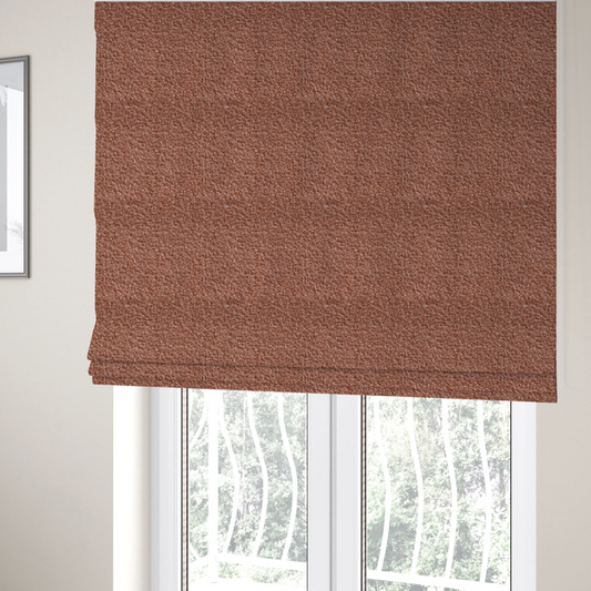 Pelican Boucle Weave Textured In Colour Orange Upholstery Fabric CTR-2199 - Roman Blinds