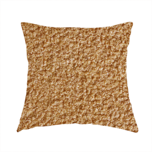 Pelican Boucle Weave Textured In Colour Yellow Upholstery Fabric CTR-2200 - Handmade Cushions