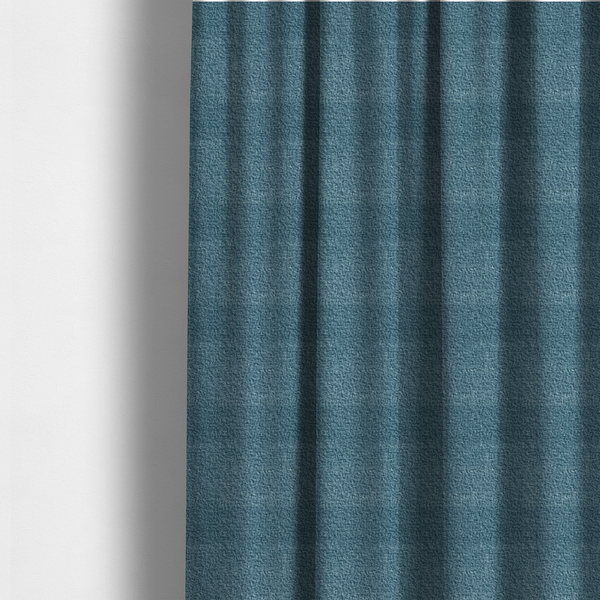 Pelican Boucle Weave Textured In Colour Blue Upholstery Fabric CTR-2201 - Made To Measure Curtains