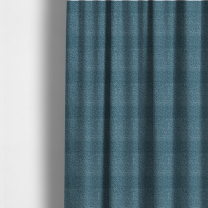 Pelican Boucle Weave Textured In Colour Blue Upholstery Fabric CTR-2201 - Made To Measure Curtains