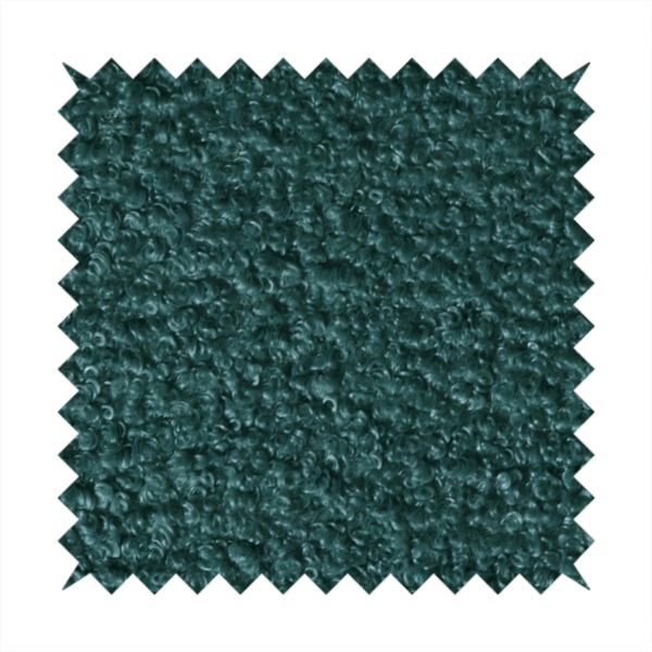 Pelican Boucle Weave Textured In Colour Teal Green Upholstery Fabric CTR-2202 - Handmade Cushions