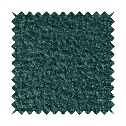 Pelican Boucle Weave Textured In Colour Teal Green Upholstery Fabric CTR-2202 - Handmade Cushions