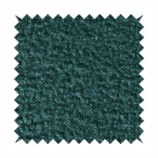 Pelican Boucle Weave Textured In Colour Teal Green Upholstery Fabric CTR-2202