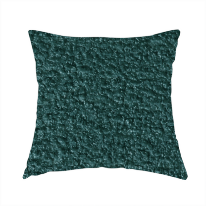 Pelican Boucle Weave Textured In Colour Teal Green Upholstery Fabric CTR-2202 - Handmade Cushions