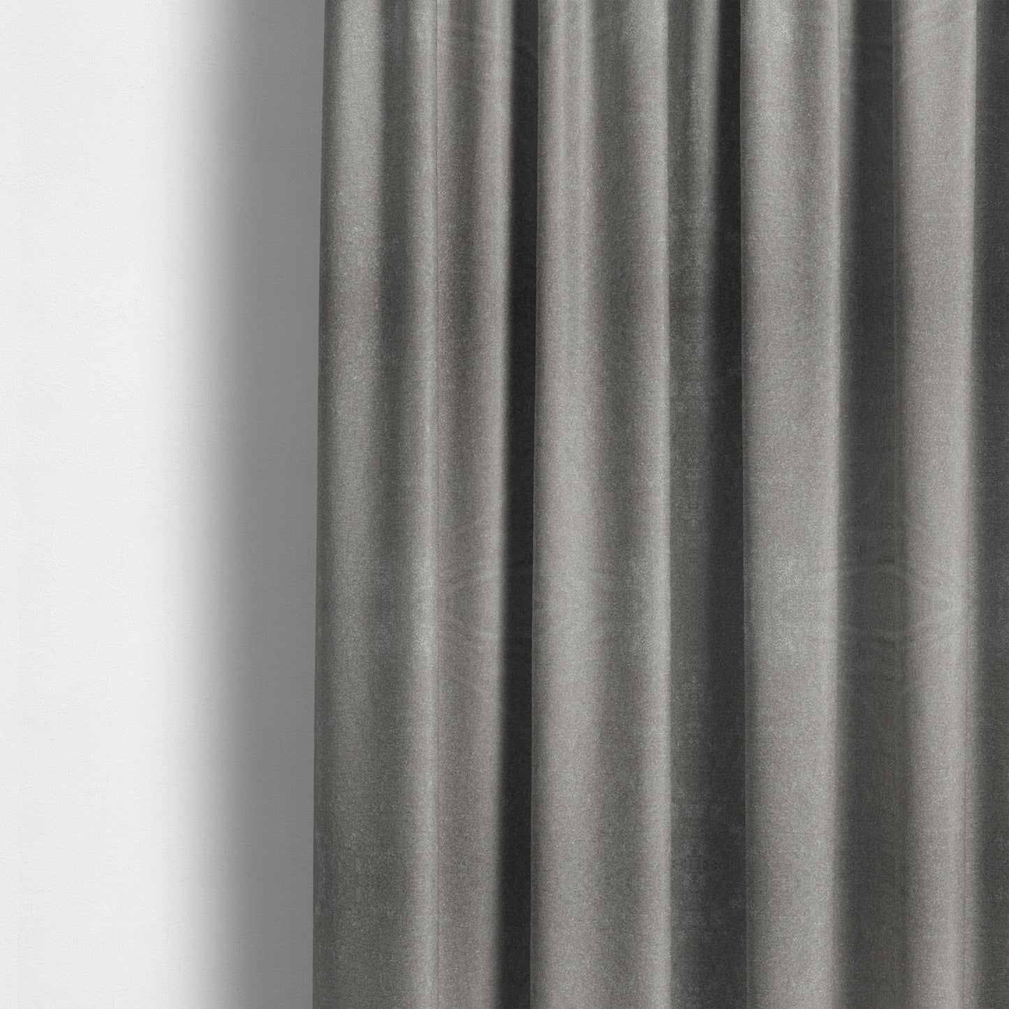 Bazaar Soft Shimmer Plain Chenille Silver Upholstery Fabric CTR-2202 - Made To Measure Curtains