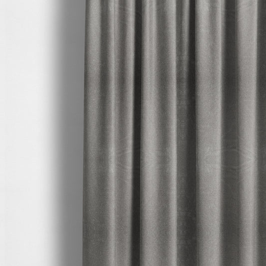 Bazaar Soft Shimmer Plain Chenille Silver Upholstery Fabric CTR-2202 - Made To Measure Curtains