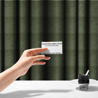 Pelican Boucle Weave Textured In Colour Green Upholstery Fabric CTR-2203 - Made To Measure Curtains