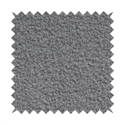Pelican Boucle Weave Textured In Colour Grey Upholstery Fabric CTR-2204