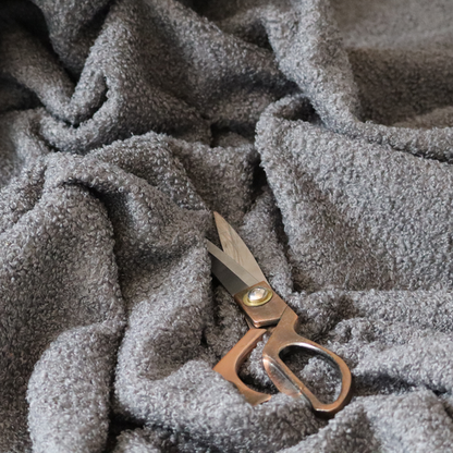 Pelican Boucle Weave Textured In Colour Grey Upholstery Fabric CTR-2204