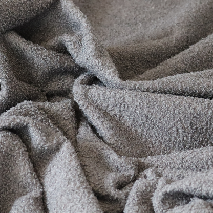 Pelican Boucle Weave Textured In Colour Grey Upholstery Fabric CTR-2204