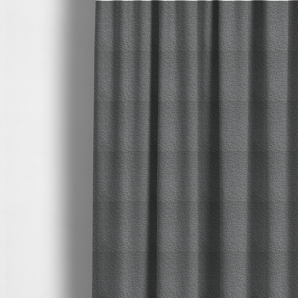 Pelican Boucle Weave Textured In Colour Grey Upholstery Fabric CTR-2204 - Made To Measure Curtains