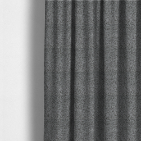Pelican Boucle Weave Textured In Colour Grey Upholstery Fabric CTR-2204 - Made To Measure Curtains