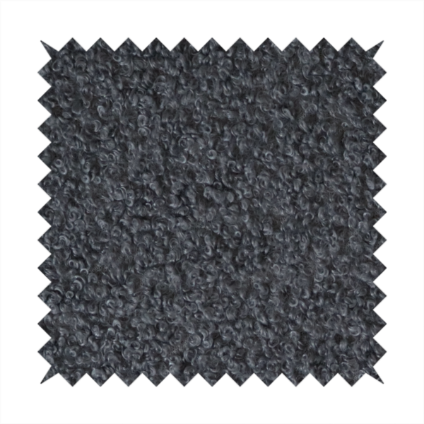 Pelican Boucle Weave Textured In Colour Dark Grey Upholstery Fabric CTR-2205