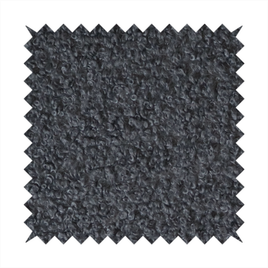 Pelican Boucle Weave Textured In Colour Dark Grey Upholstery Fabric CTR-2205