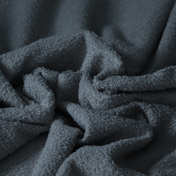 Pelican Boucle Weave Textured In Colour Dark Grey Upholstery Fabric CTR-2205