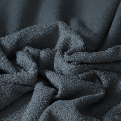 Pelican Boucle Weave Textured In Colour Dark Grey Upholstery Fabric CTR-2205