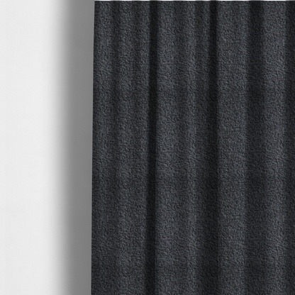 Pelican Boucle Weave Textured In Colour Dark Grey Upholstery Fabric CTR-2205 - Made To Measure Curtains