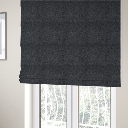 Pelican Boucle Weave Textured In Colour Dark Grey Upholstery Fabric CTR-2205 - Roman Blinds