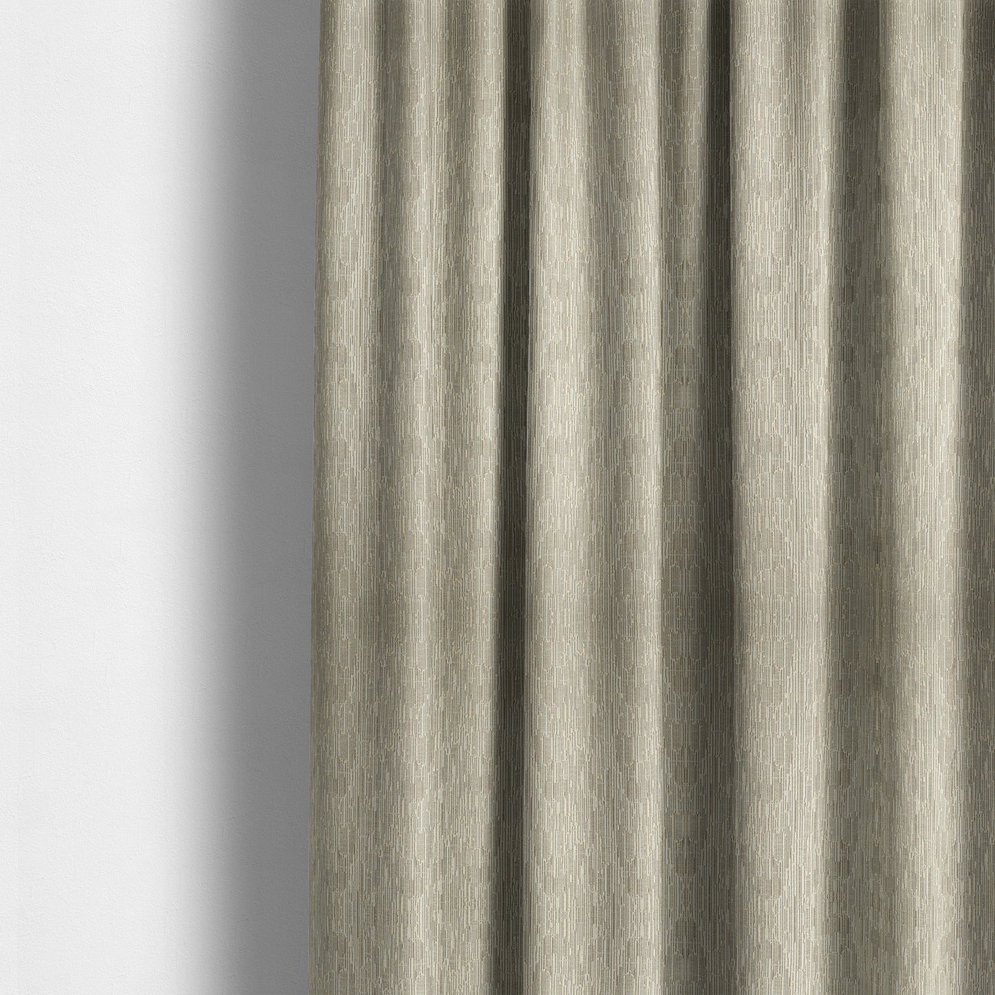 Casa Textured Shine Pattern Cream Furnishing Fabric CTR-2207 - Made To Measure Curtains