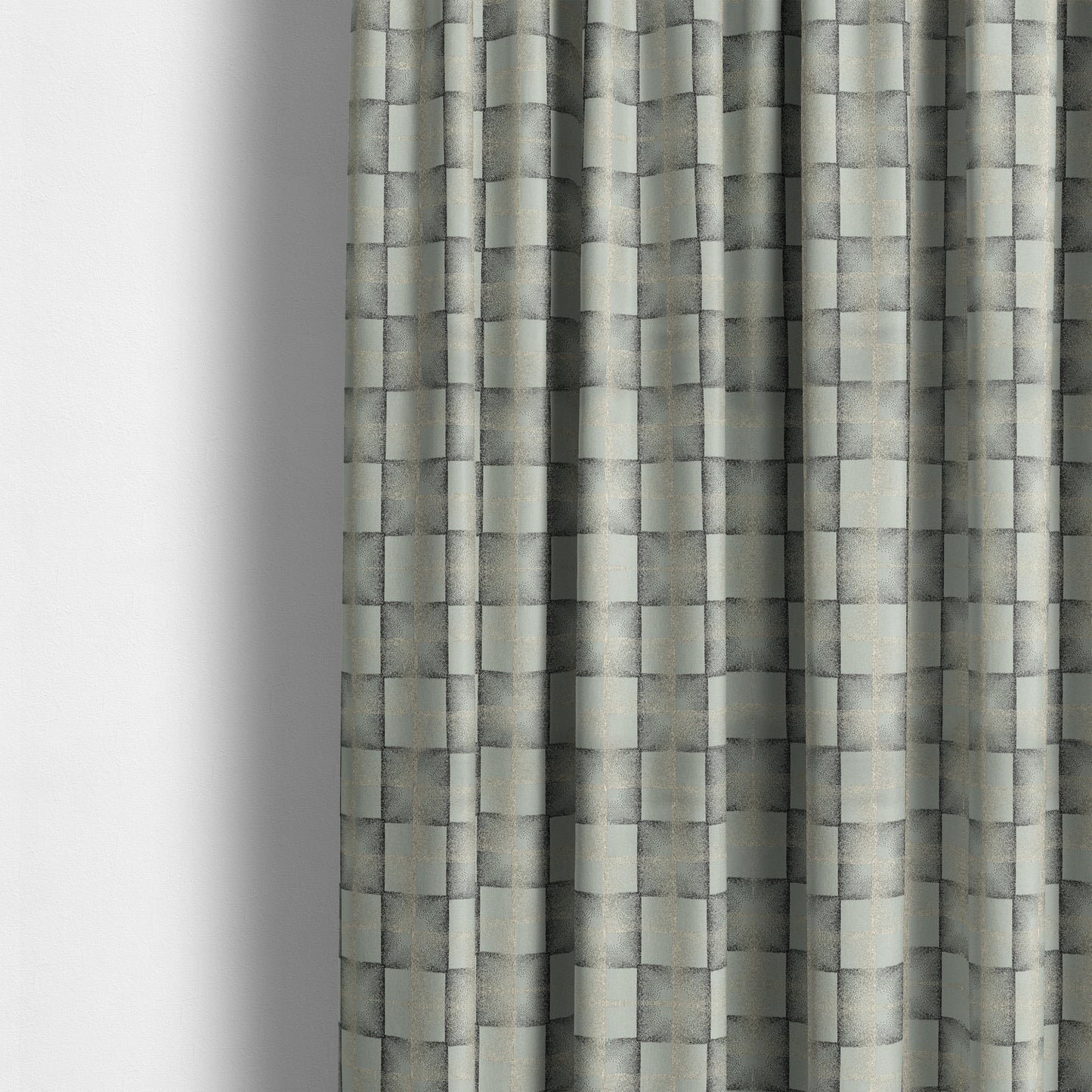 Casa Textured Uniformed Block Shine Pattern Silver Furnishing Fabric CTR-2218 - Made To Measure Curtains