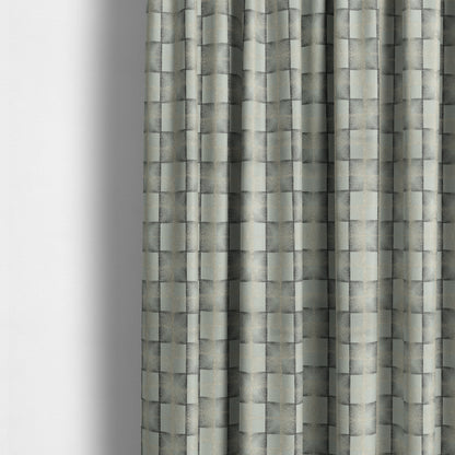 Casa Textured Uniformed Block Shine Pattern Silver Furnishing Fabric CTR-2218 - Made To Measure Curtains