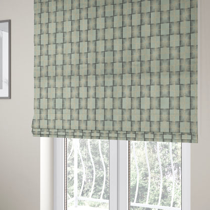 Casa Textured Uniformed Block Shine Pattern Silver Furnishing Fabric CTR-2218 - Roman Blinds