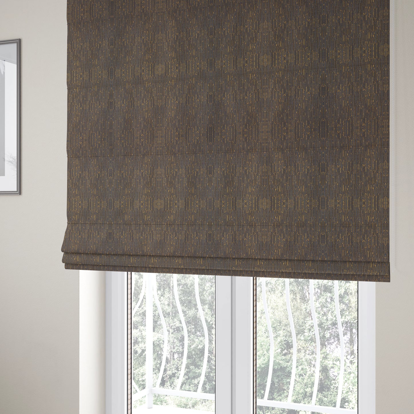 Casa Textured Shine Pattern Purple Furnishing Fabric CTR-2225 - Roman Blinds