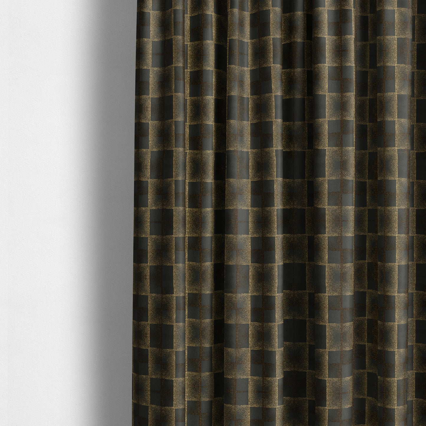 Casa Textured Uniformed Block Shine Pattern Black Furnishing Fabric CTR-2227 - Made To Measure Curtains