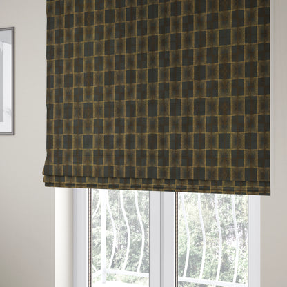 Casa Textured Uniformed Block Shine Pattern Black Furnishing Fabric CTR-2227 - Roman Blinds