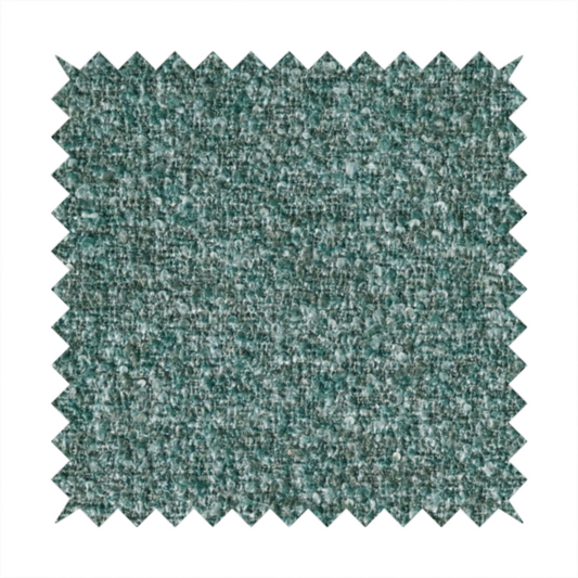Omega Multicoloured Boucle Textured Chenille In Teal Green CTR-2231